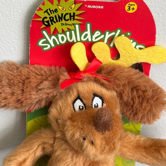 NWT Dr Seuss The Grinch Shourlderkins MAX DOG Magnetic Shoulder Plush Toy 2020 - Picture 2 of 11